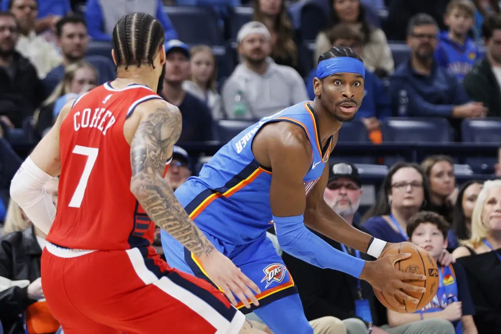 Thunder Clinch 13th Straight Win with 116-98 Victory Over Clippers