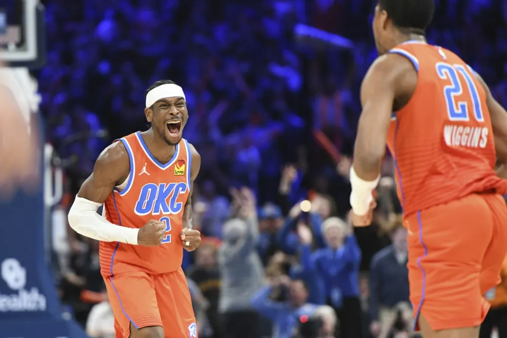 Thunder extends winning streak to 14 with 117-107 victory over Knicks