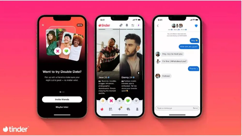 Tinder Launches Revamped Double Date Feature to Appeal to Gen Z