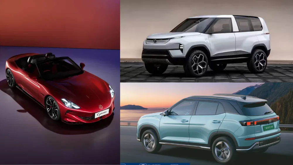 Top electric vehicles to debut at Bharat Mobility Expo 2025, including MG Cyberster and Tata Sierra EV