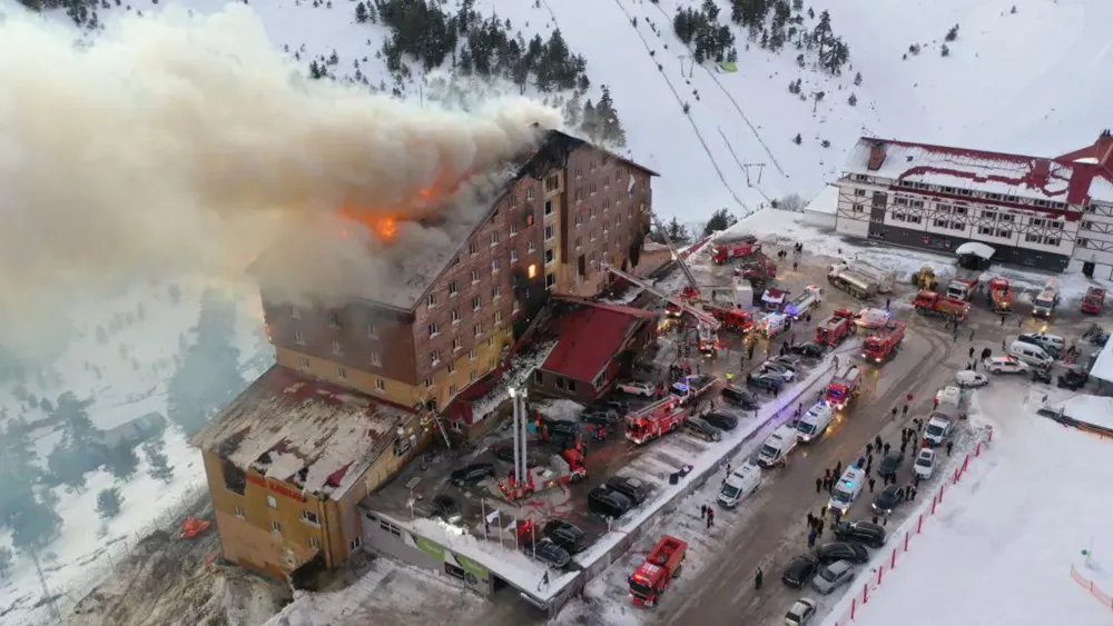 Tragic Fire at Turkish Ski Resort Hotel Claims 76 Lives, Ignites Panic Among Guests