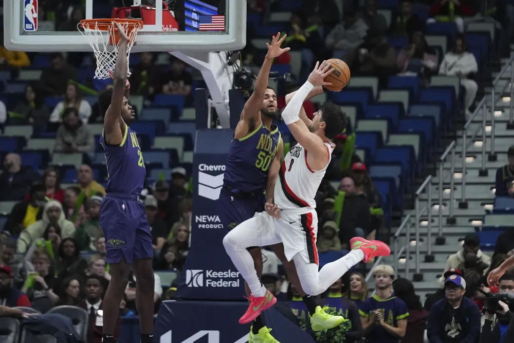 Trail Blazers dominate Pelicans 119-100 with Avdija scoring 26 points