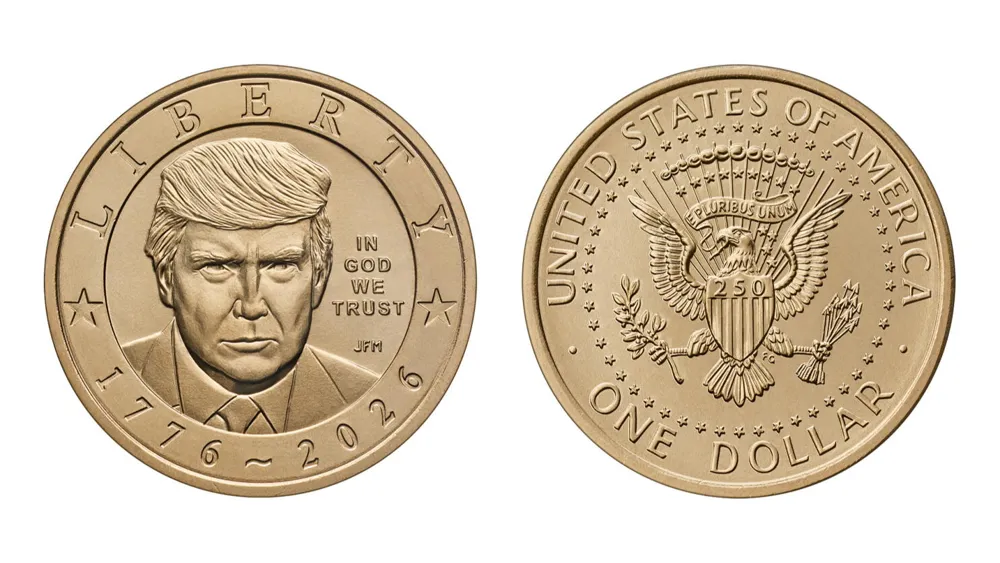 Trump $1 coins featuring his likeness now available for purchase
