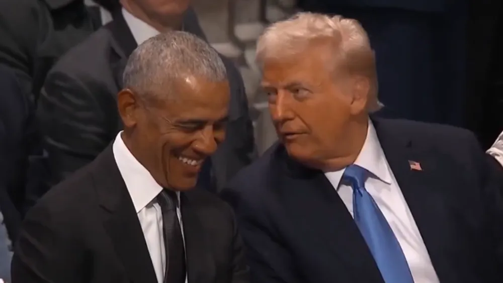 Trump and Obama share unexpected laughs at Jimmy Carter's funeral, marking a rare moment of unity