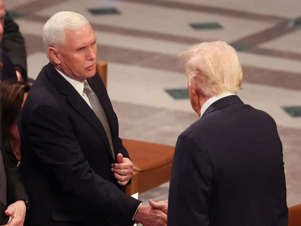 Trump and Pence’s Tense Reunion at Jimmy Carter's Funeral