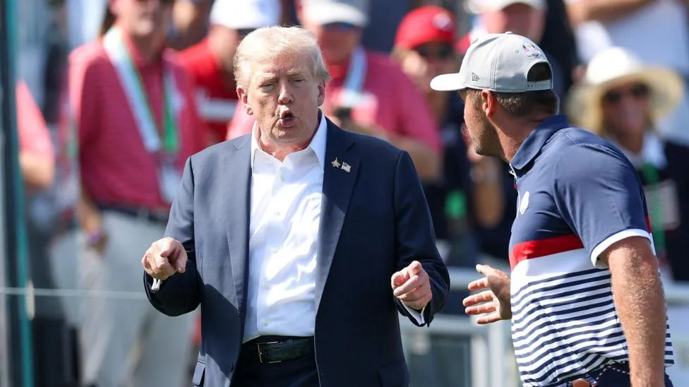 Trump Arrives at Ryder Cup as U.S. Team Faces Early Deficit Against Europe