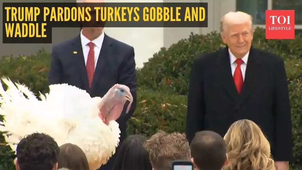 Trump's Turkey Pardon Ceremony Filled with Jokes and Political Jabs