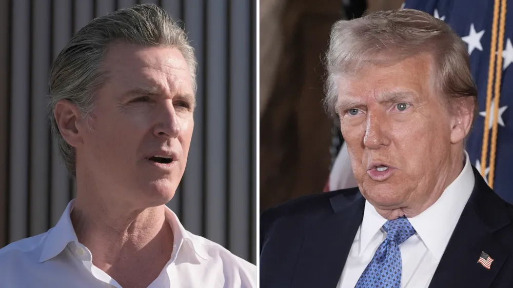 Trump Blames Newsom for California Wildfires; Newsom Defends Against Criticism