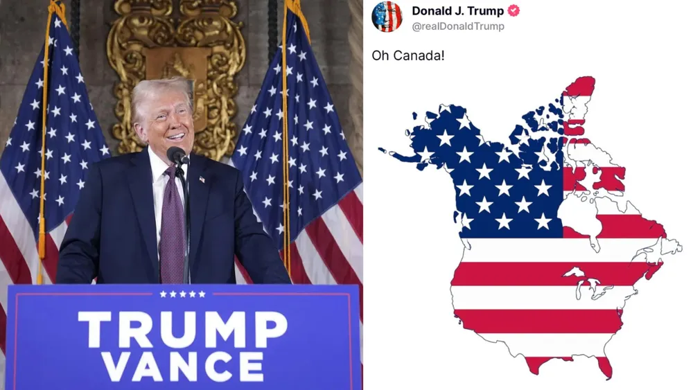 Trump's Controversial Map Depicts Canada as the 51st US State