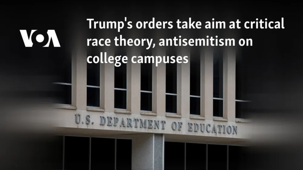 Trump's Executive Orders Target Critical Race Theory and Antisemitism in Schools