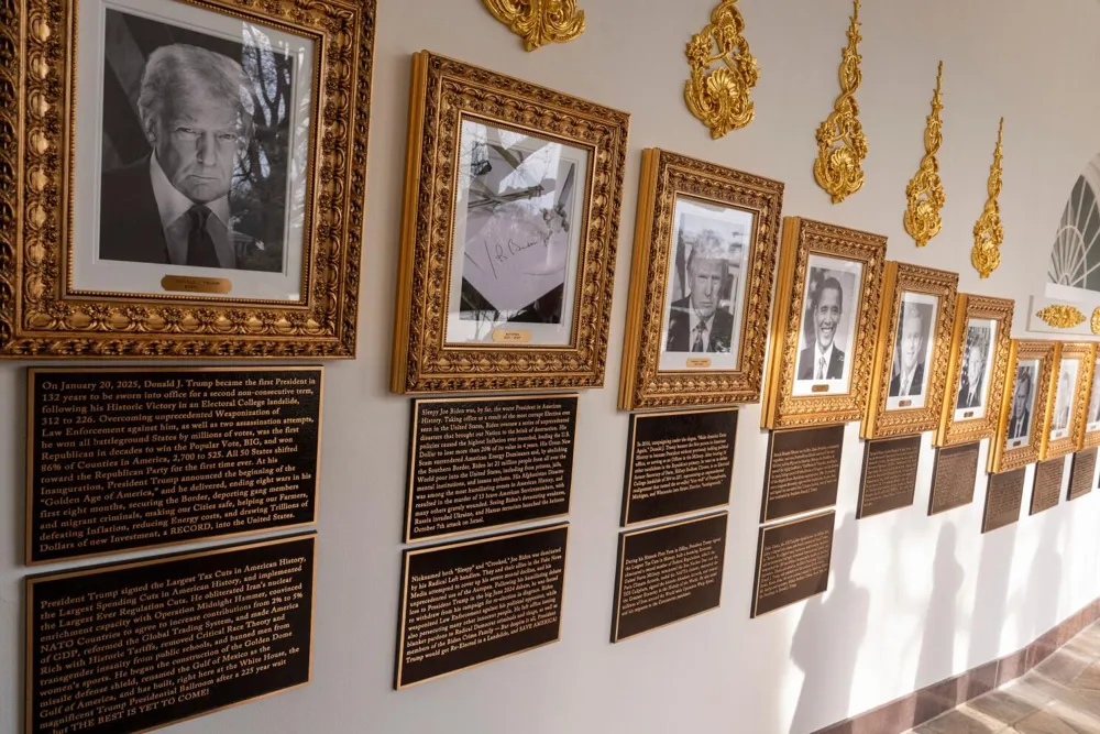 Trump's New Presidential Walk of Fame Plaques Spark Controversy