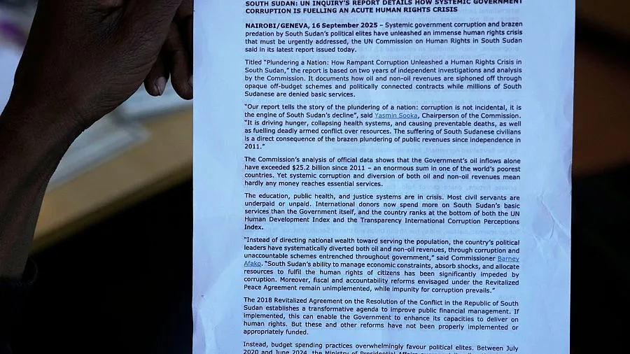 UN Report Exposes Corruption and Systematic Looting in South Sudan Amid Severe Food Crisis