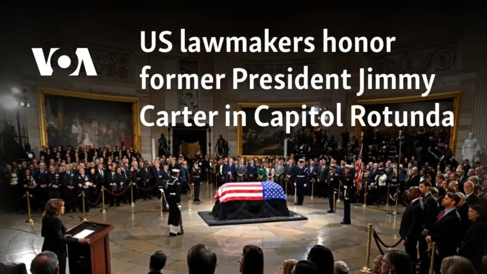 U.S. Lawmakers Pay Tribute to Former President Jimmy Carter in Capitol Rotunda