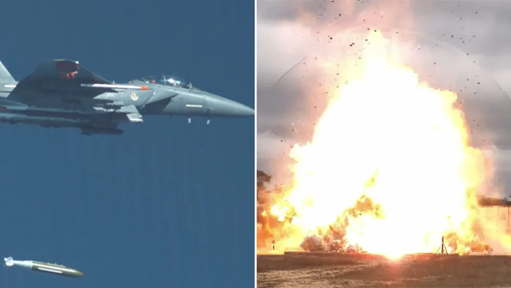 US Strikes Iranian Missile Sites near Strait of Hormuz with Advanced Munitions