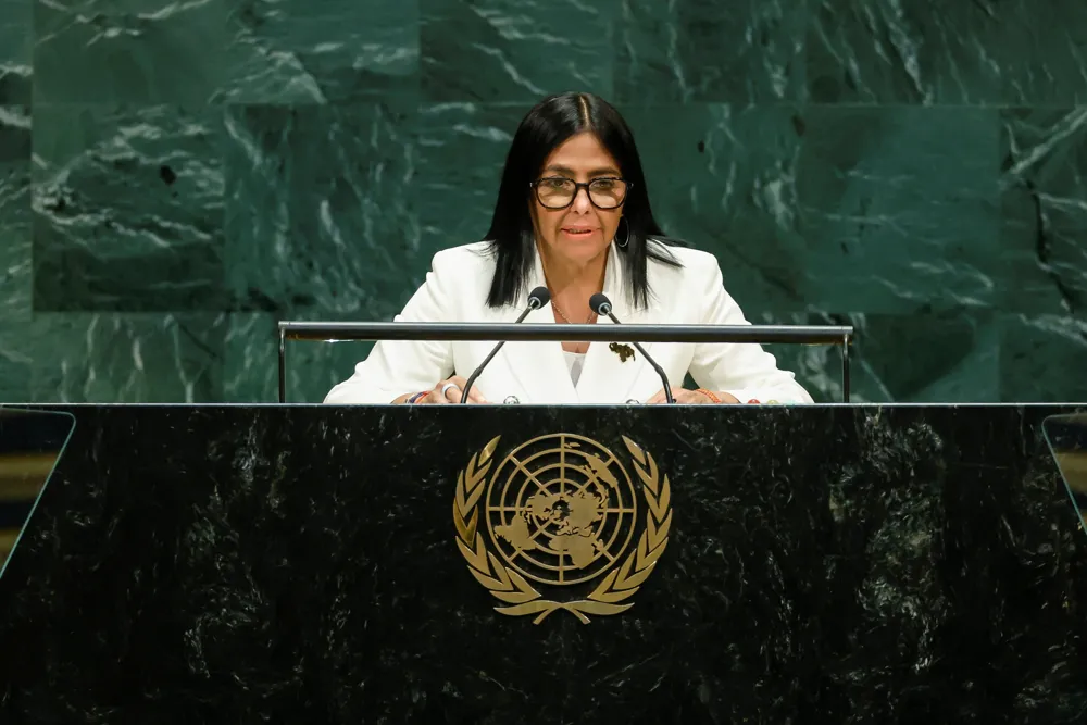 Venezuelan Interim President Delcy Rodriguez Promises Elections at UN Assembly, No Date Given