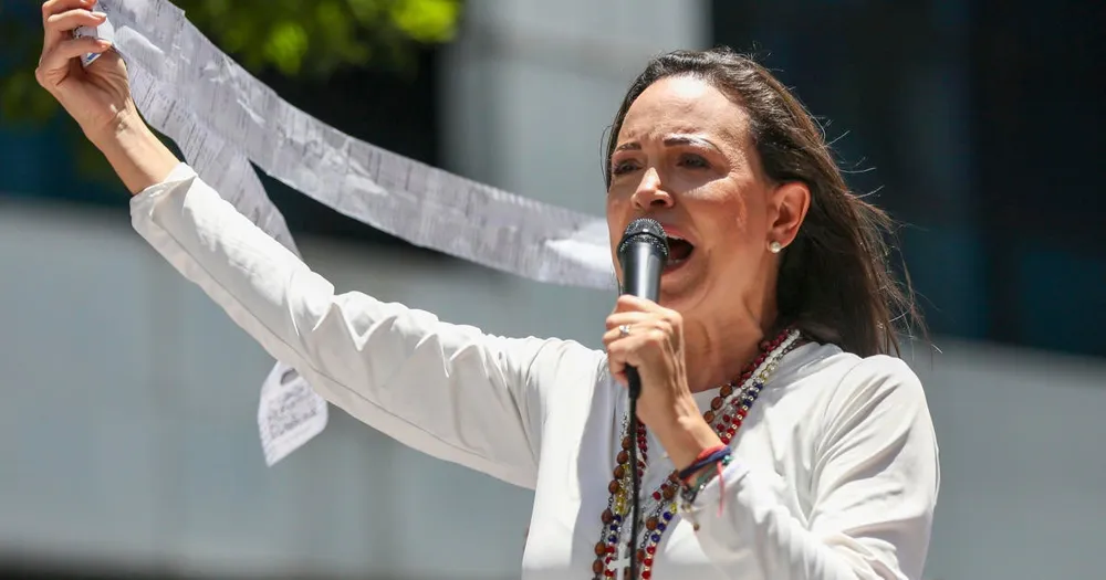 Venezuelan opposition leader María Corina Machado arrested during protests, later released