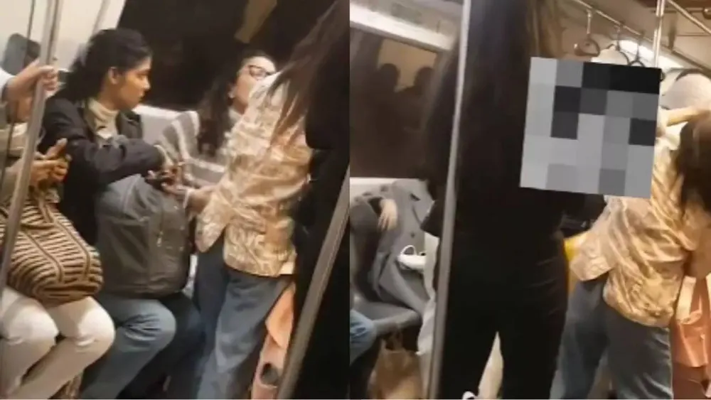 Violent Altercation Between Women Aboard Delhi Metro Over Seating Issue