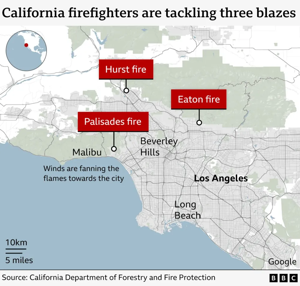 Wildfire Impacts Famous LA High School amid Widespread Evacuations