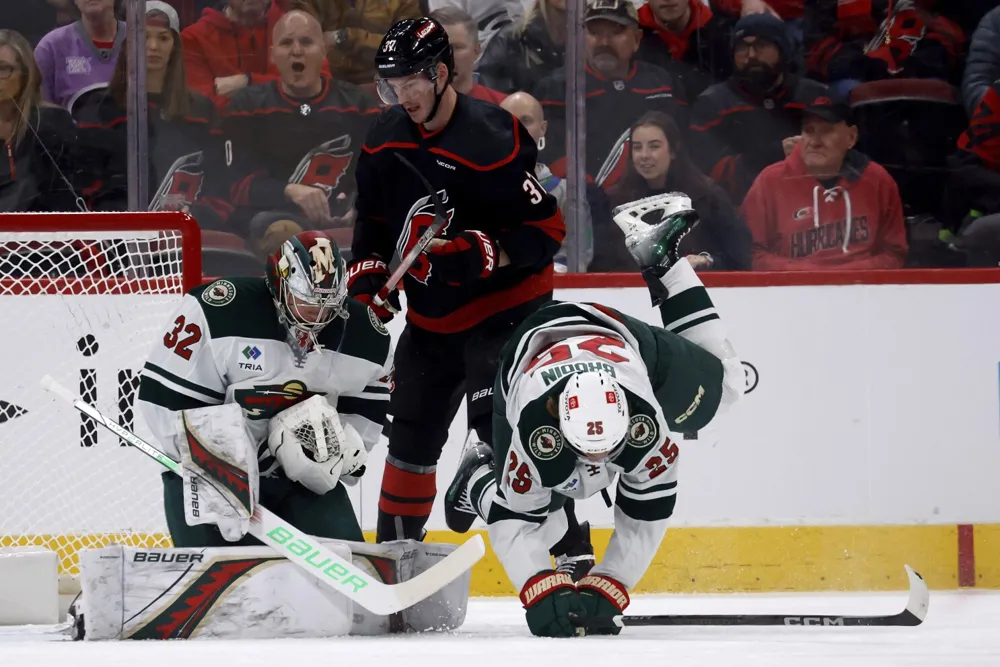 Wild's Filip Gustavsson Secures Third Shutout in 4-0 Win Against Hurricanes