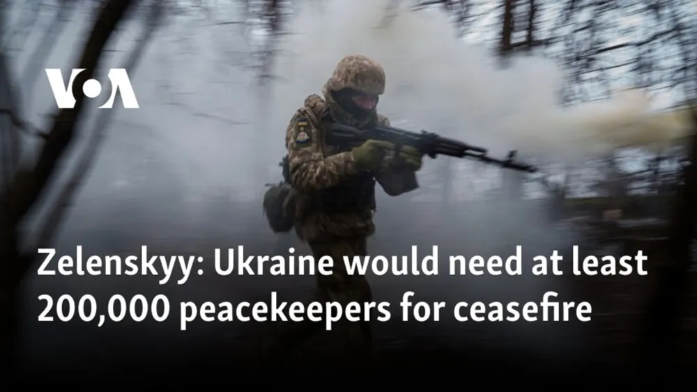 Zelenskyy Calls for 200,000 European Peacekeepers Amid Trump's Sanction Discussions